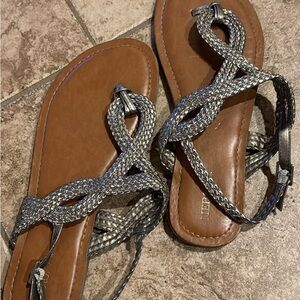 Silver Merona Target Sandals